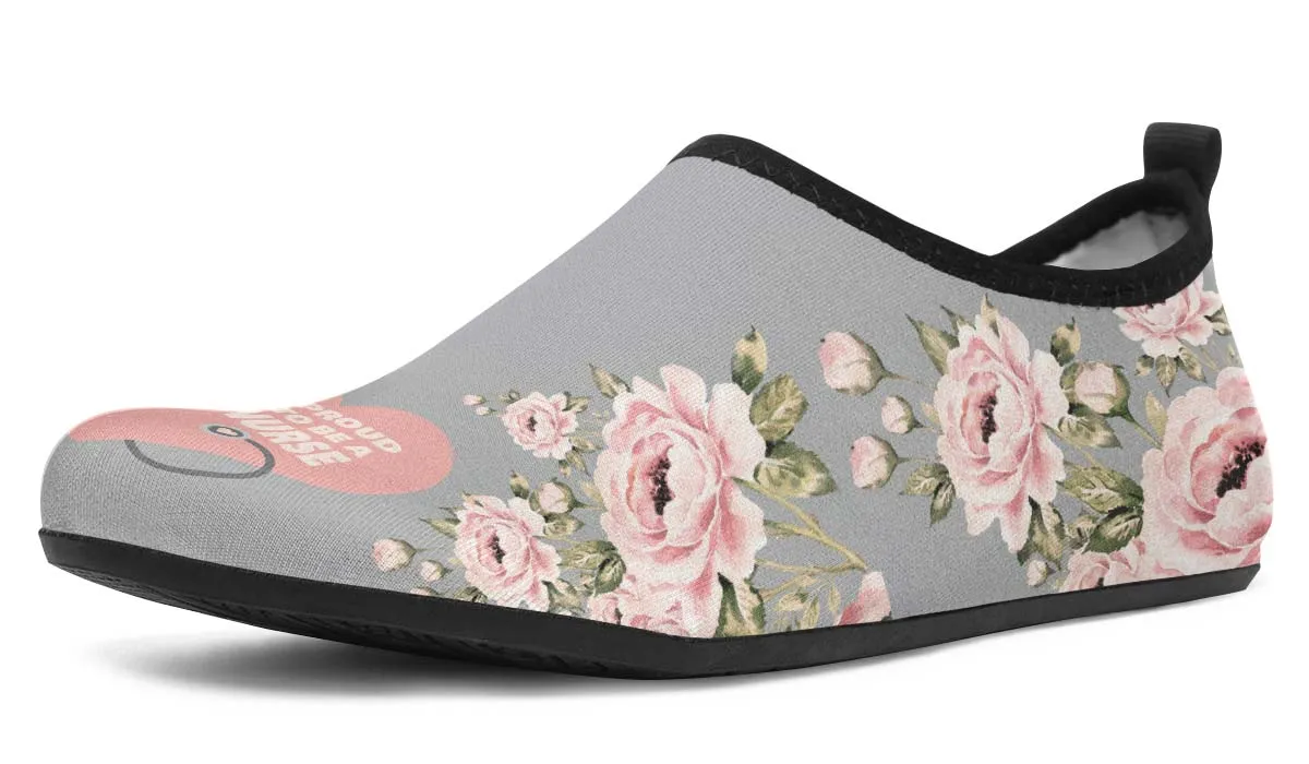 Proud Nurse Aqua Barefoot Shoes
