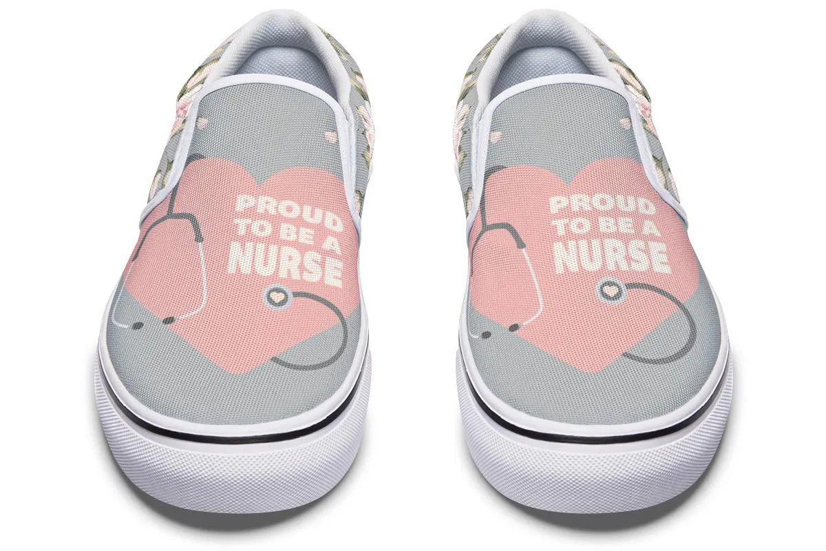 Proud Nurse Slip-On Shoes