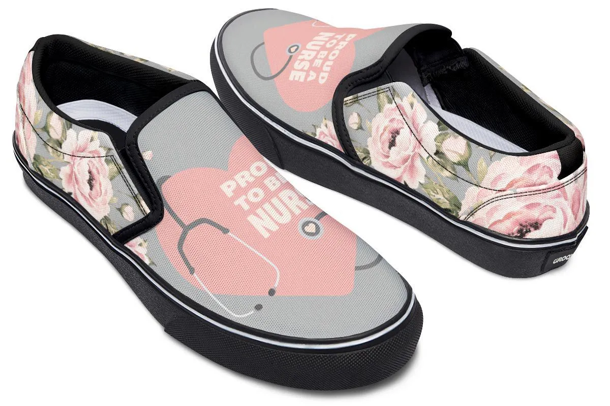 Proud Nurse Slip-On Shoes