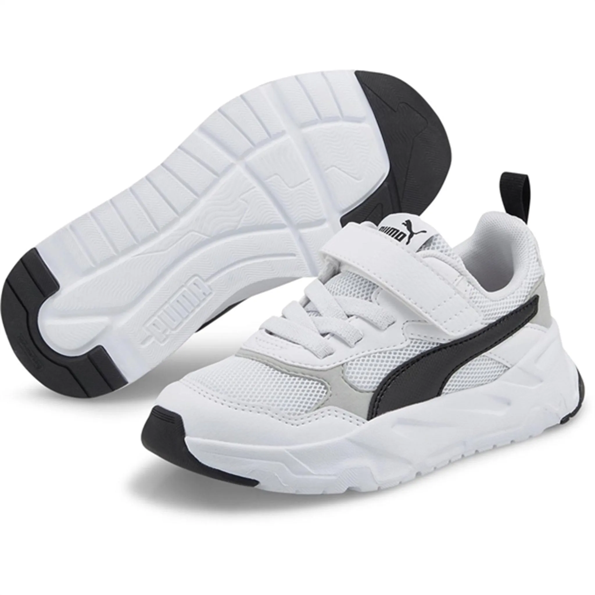 Puma Trinity AC  PS White-Black-Cool Light Gray Sneakers