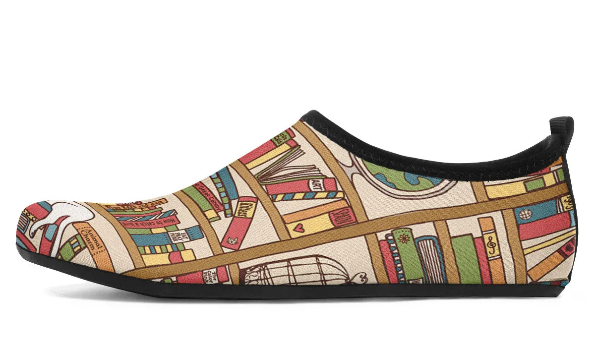 Purrrfect Books Aqua Barefoot Shoes