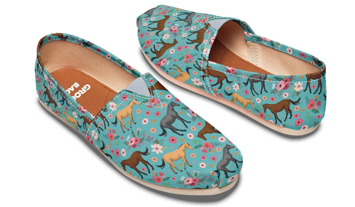 Quarter Horse Flower Casual Shoes