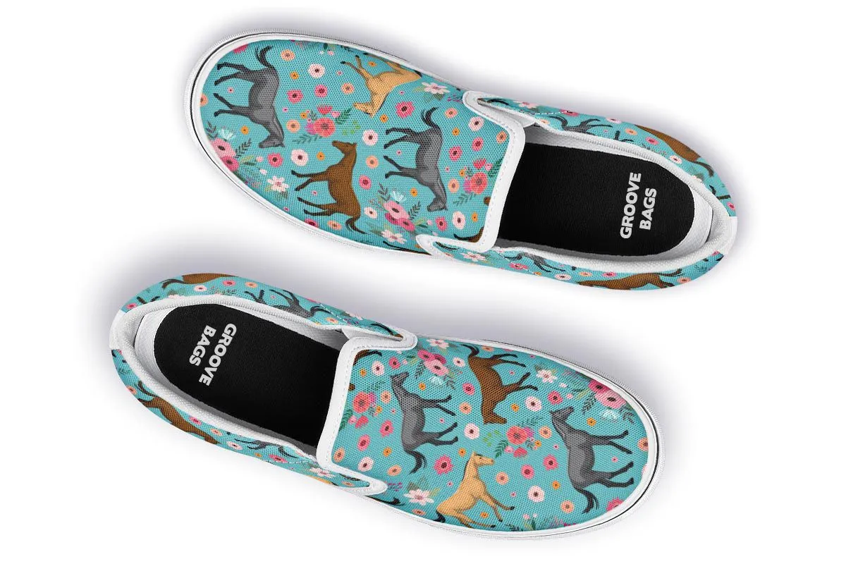 Quarter Horse Flower Slip-On Shoes