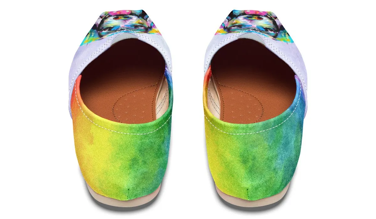 Rainbow Dachshund Casual Shoes
