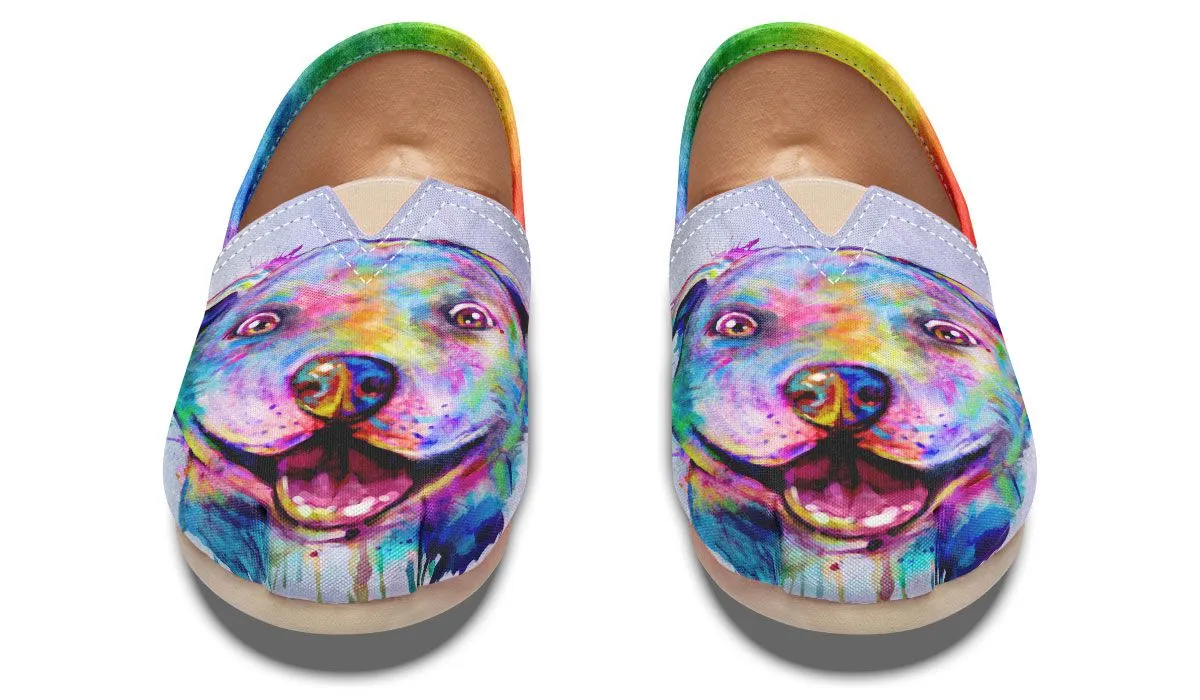 Rainbow Pit Bull Casual Shoes