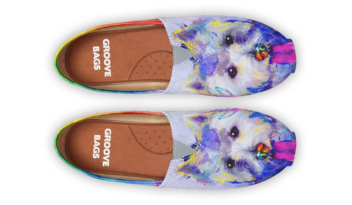 Rainbow Westie Casual Shoes