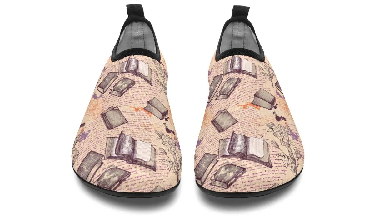 Reading Obsession Aqua Barefoot Shoes