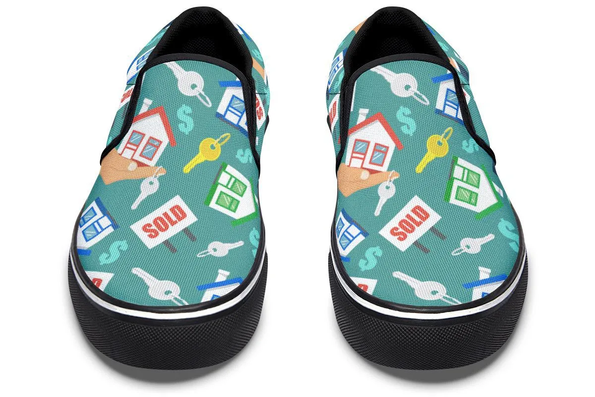 Real Estate Agent Slip-On Shoes
