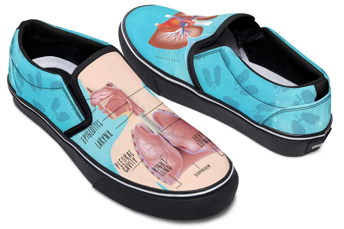 Respiratory System Slip-On Shoes
