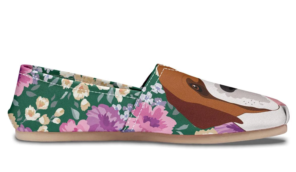Saint Bernard Dog Portrait Casual Shoes