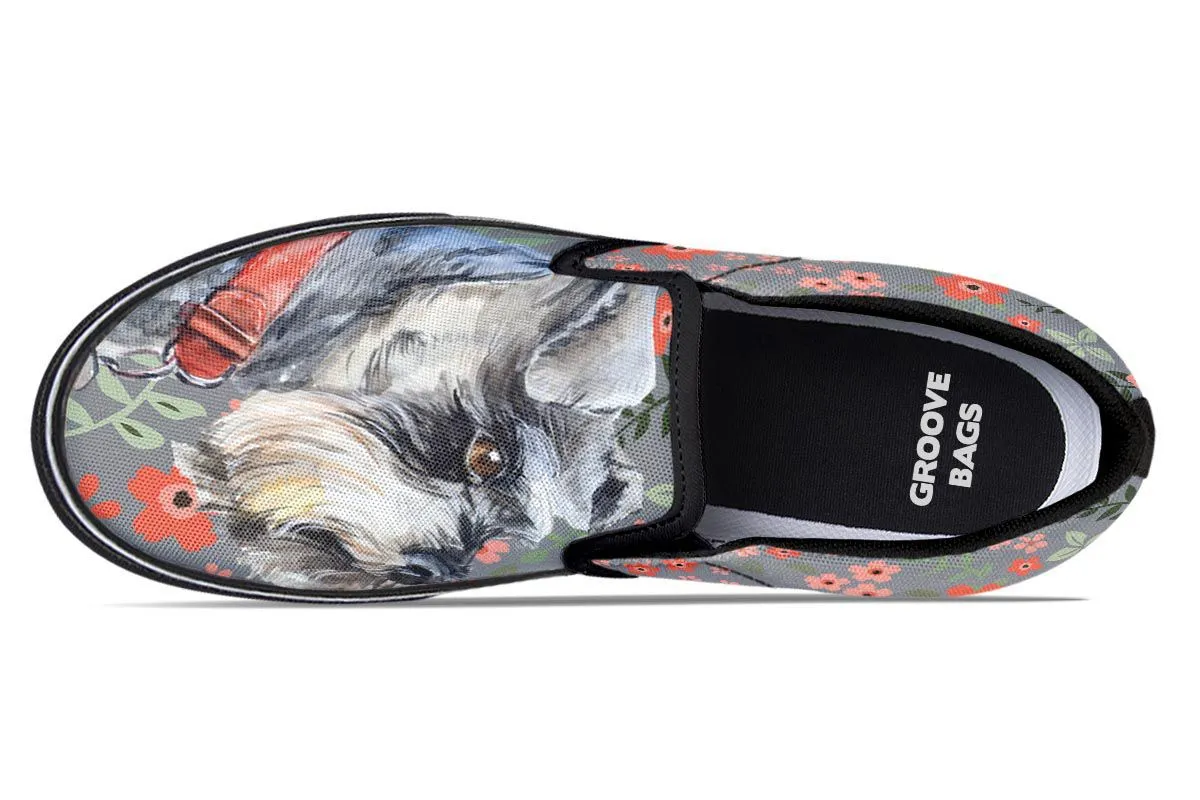Schnauzer Sweetheart Slip-On Shoes
