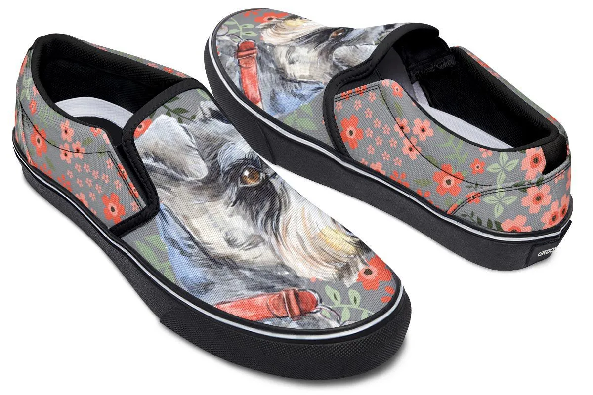 Schnauzer Sweetheart Slip-On Shoes
