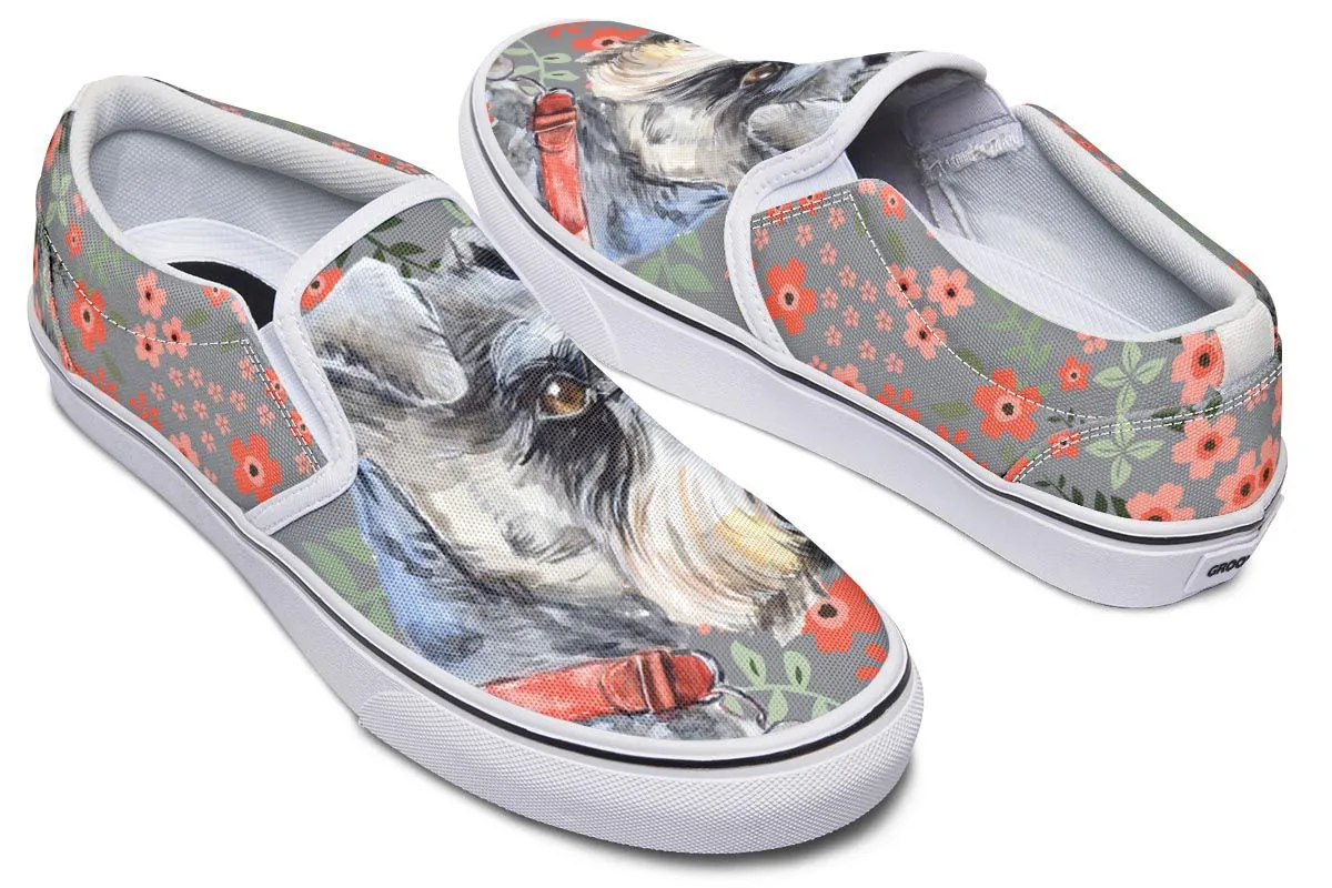 Schnauzer Sweetheart Slip-On Shoes