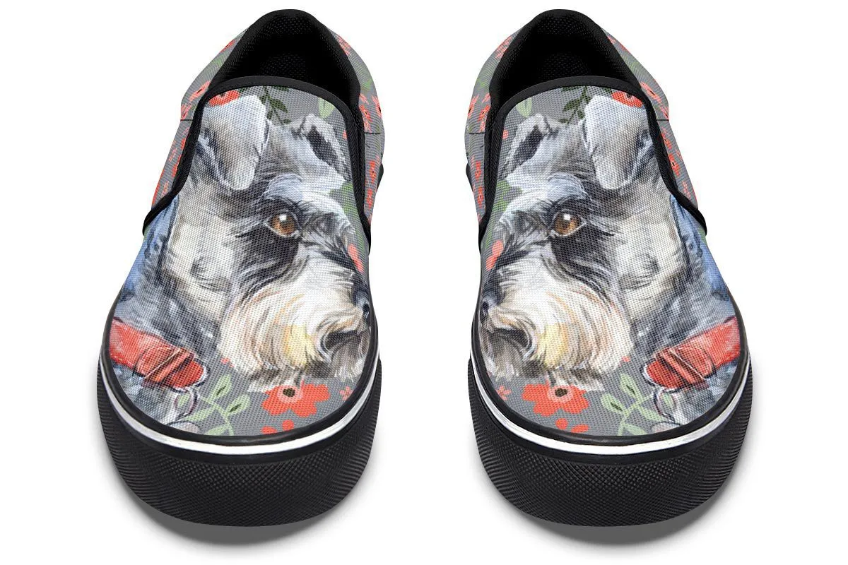 Schnauzer Sweetheart Slip-On Shoes