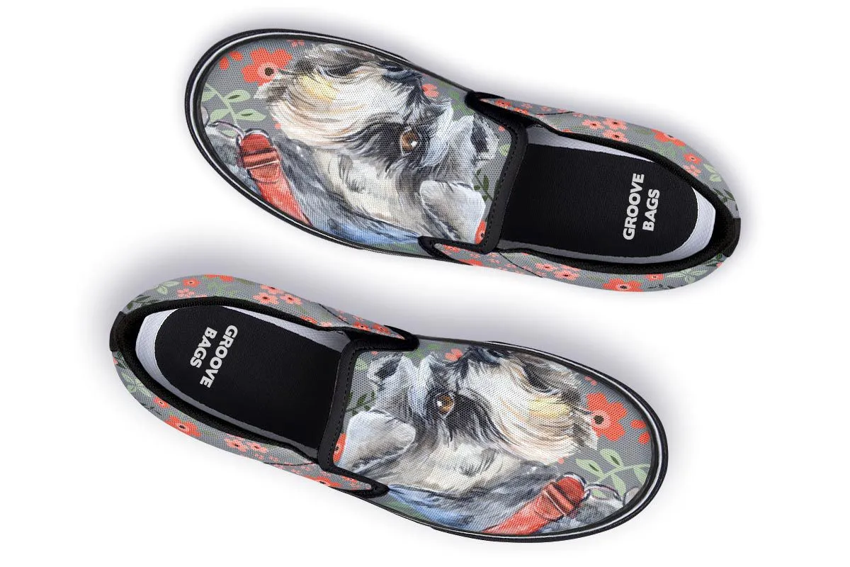 Schnauzer Sweetheart Slip-On Shoes