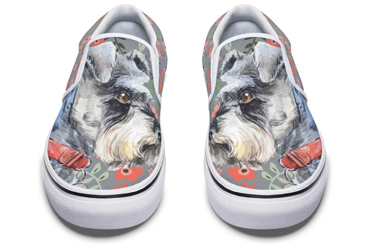 Schnauzer Sweetheart Slip-On Shoes