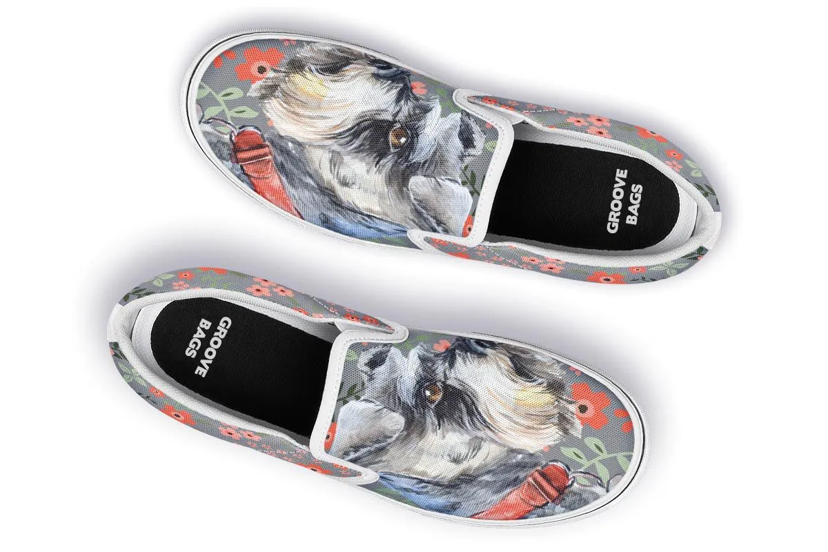 Schnauzer Sweetheart Slip-On Shoes
