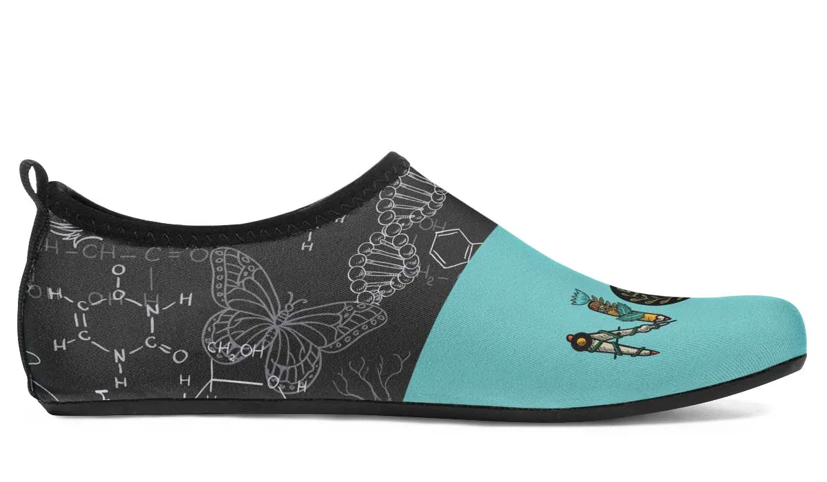 Science Foliage Aqua Barefoot Shoes