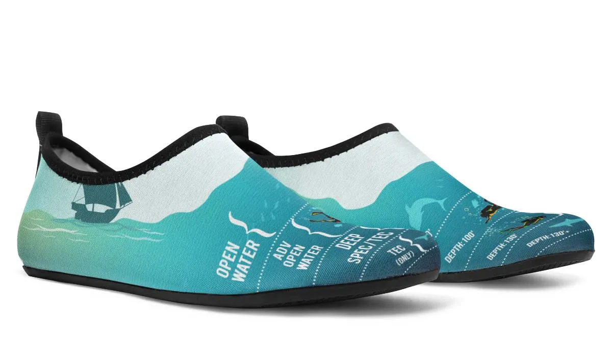 Scuba Diving Diagram Aqua Barefoot Shoes