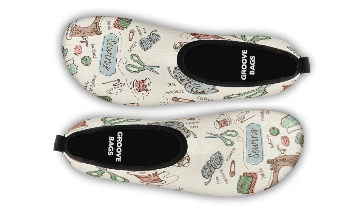Sewing Supplies Aqua Barefoot Shoes