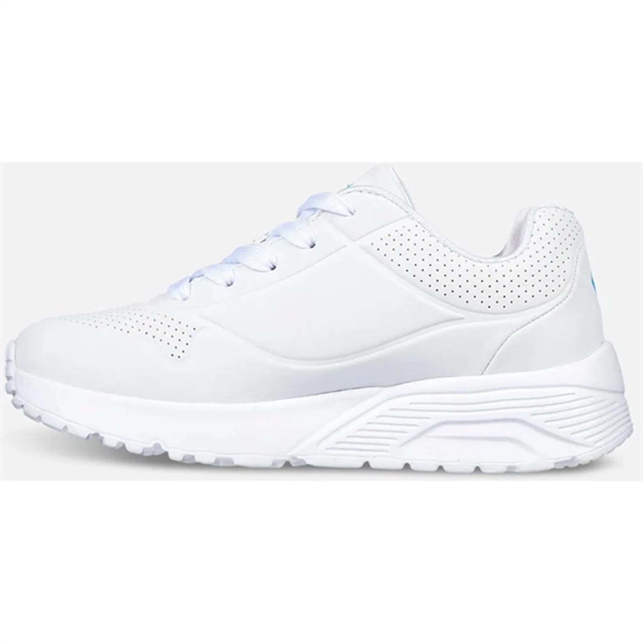 Skechers Girls Uno Sneakers Lite Spread The Love White Multicolor
