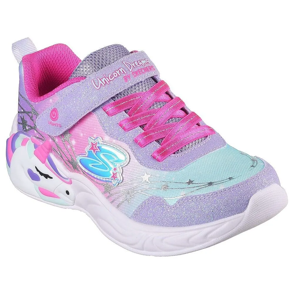 Skechers Unicorn Dreams Wishful Magic 302299L-LVHP Sneaker Kid 10.5 Multi FZP481