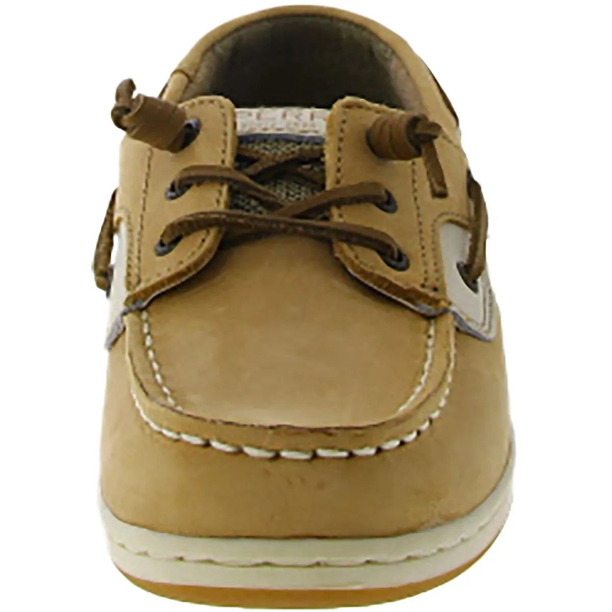 Songfish Girls Memory Foam Leather Boat Shoes