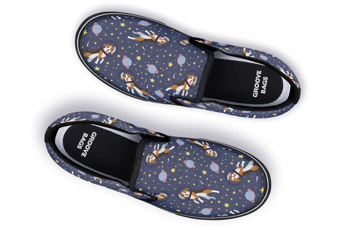 Space Beagle Slip-On Shoes