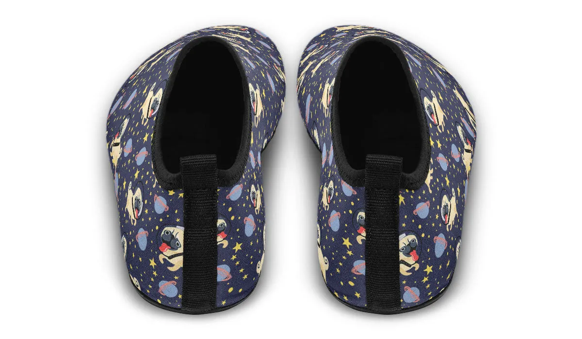 Space Pug Aqua Barefoot Shoes