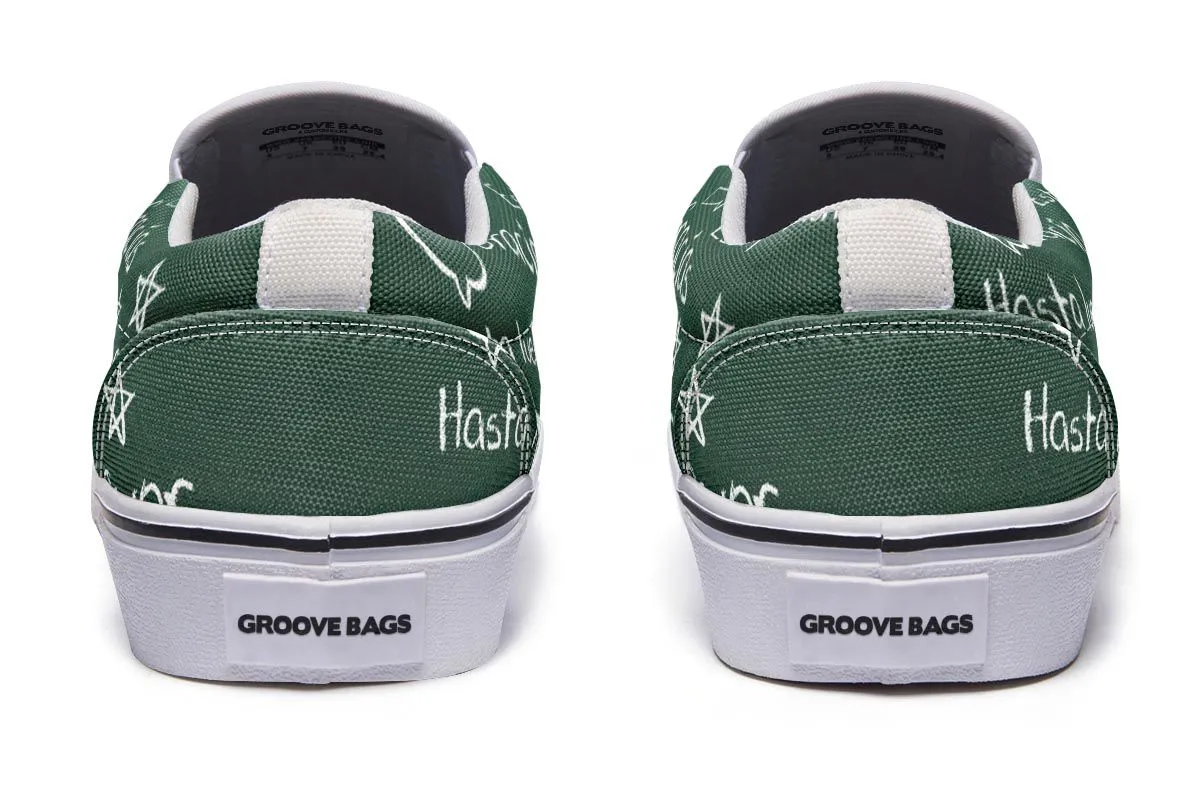 Spanish Chalkboard Slip-On Shoes