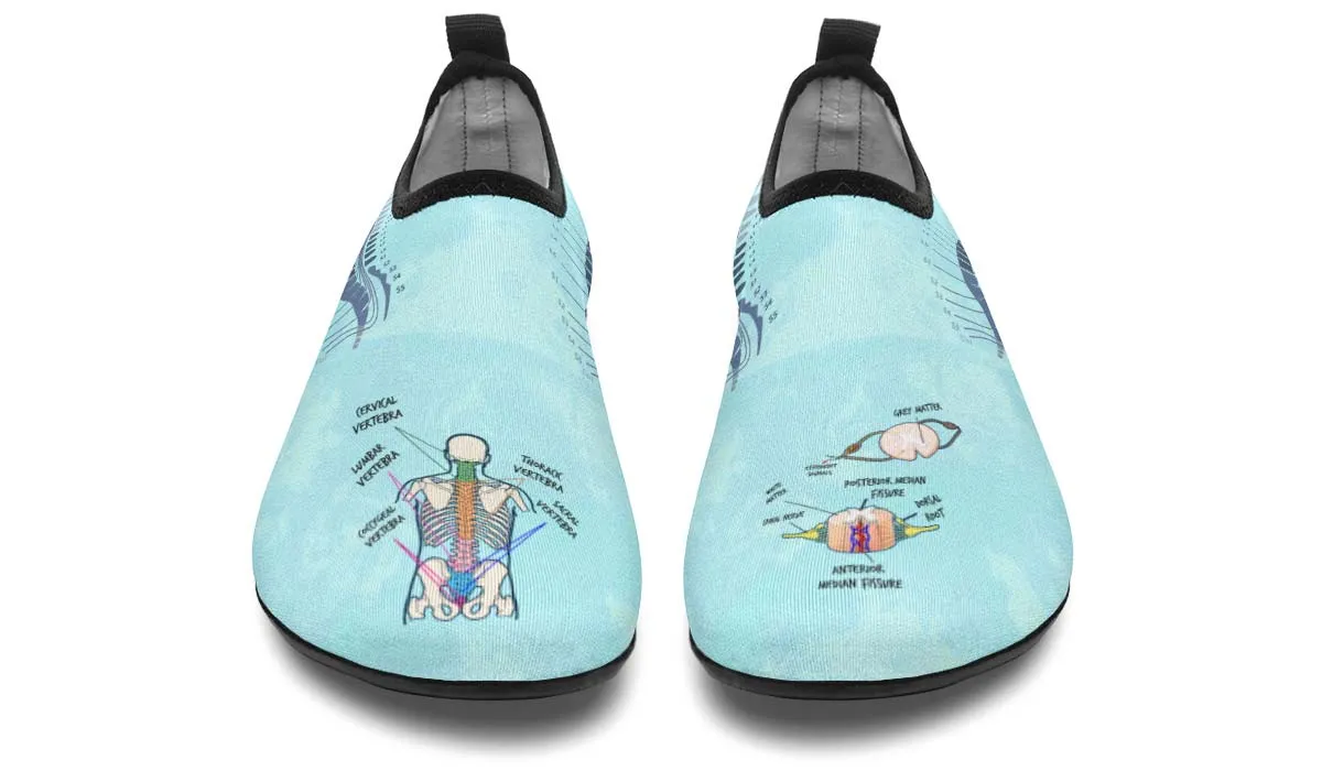 Spine Diagram Aqua Barefoot Shoes