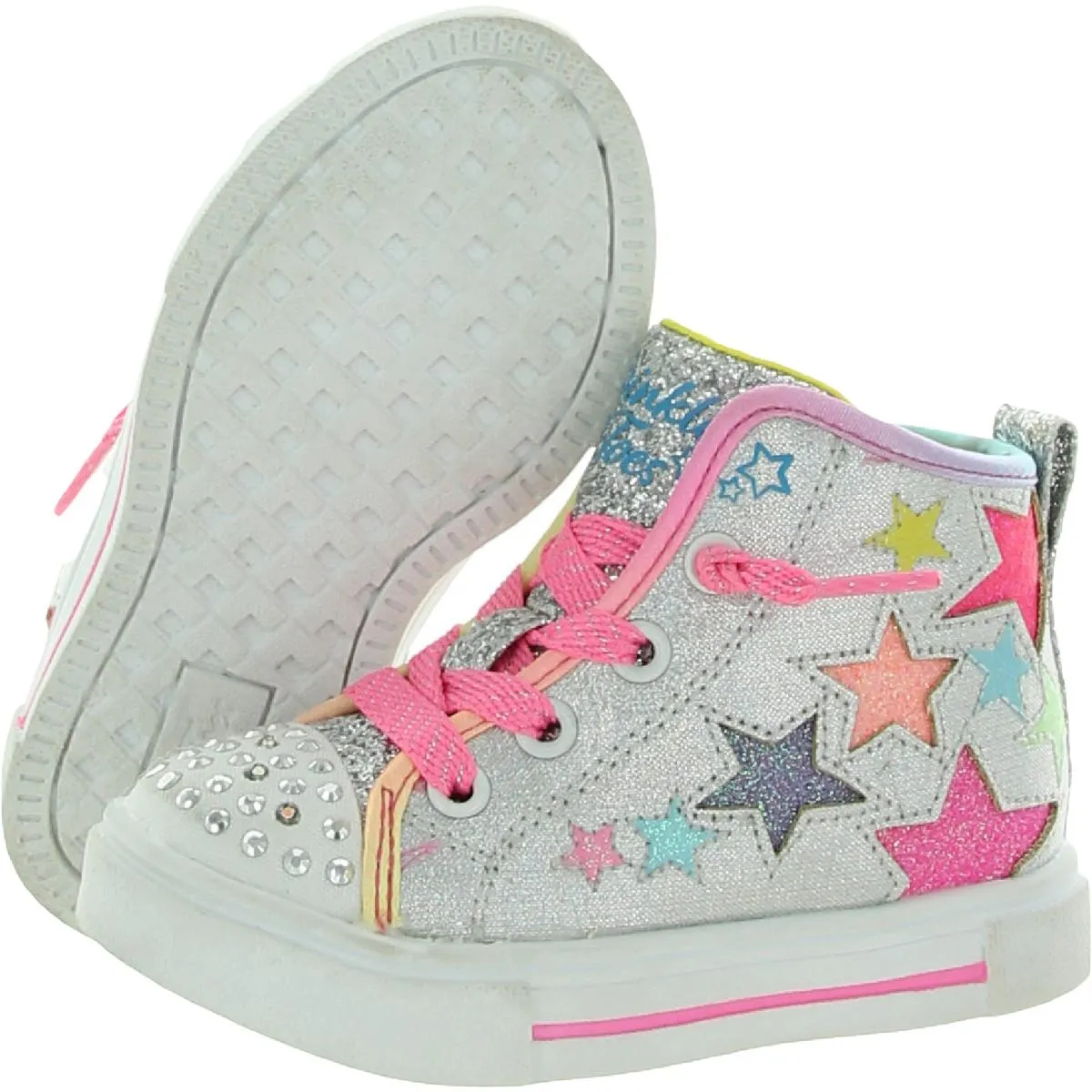Star Glitz Girls Glitter High Top Light-Up Shoes
