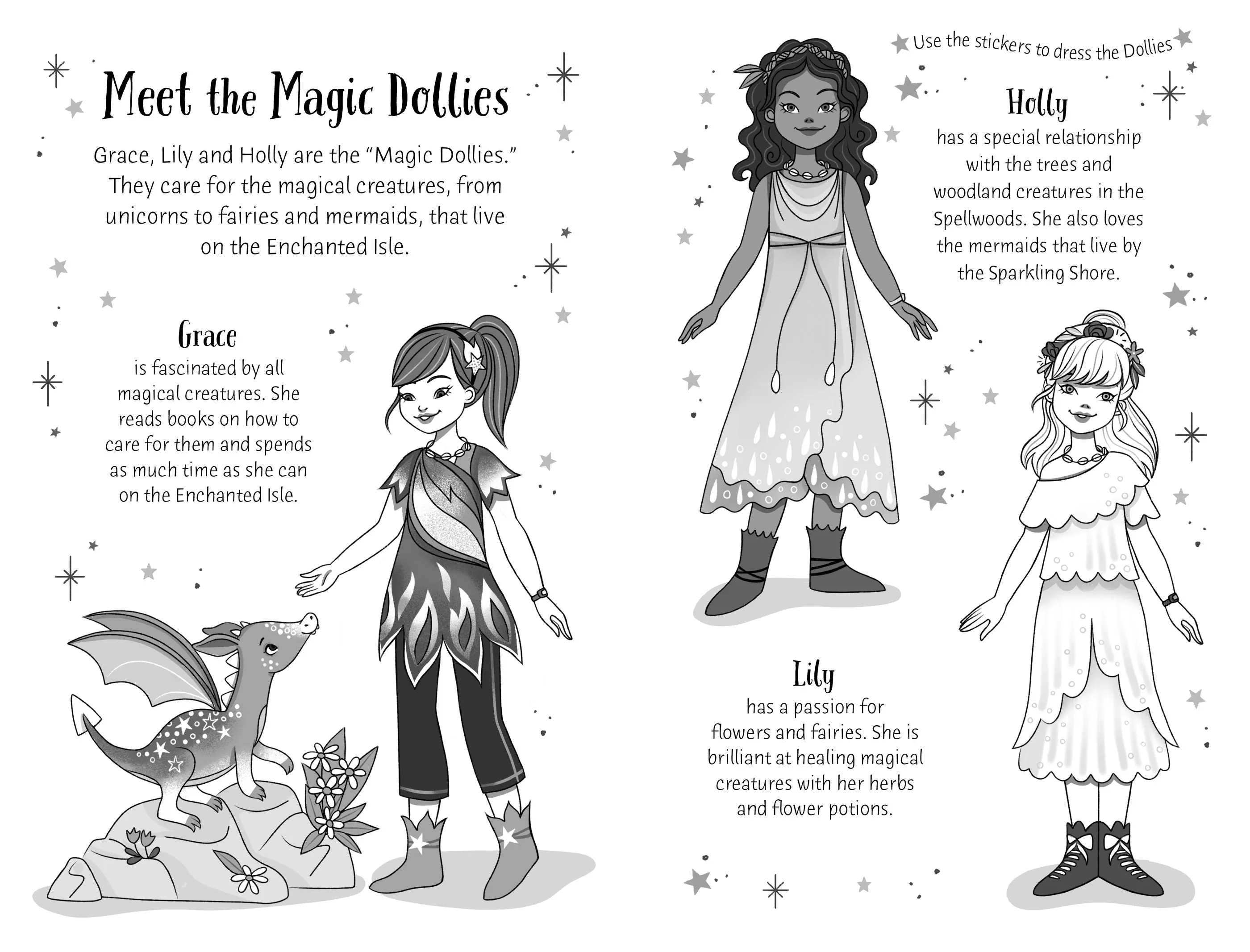 Sticker Dollies - Baby Dragon