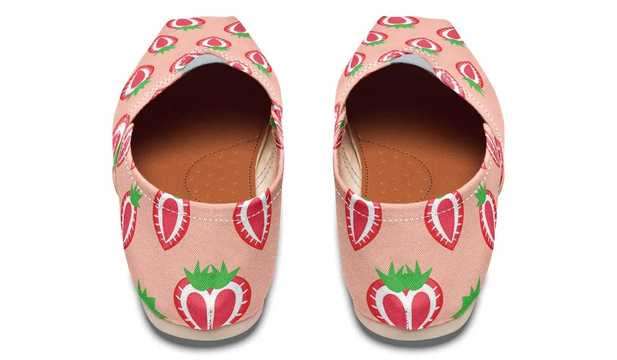 Strawberry Pattern Casual Shoes
