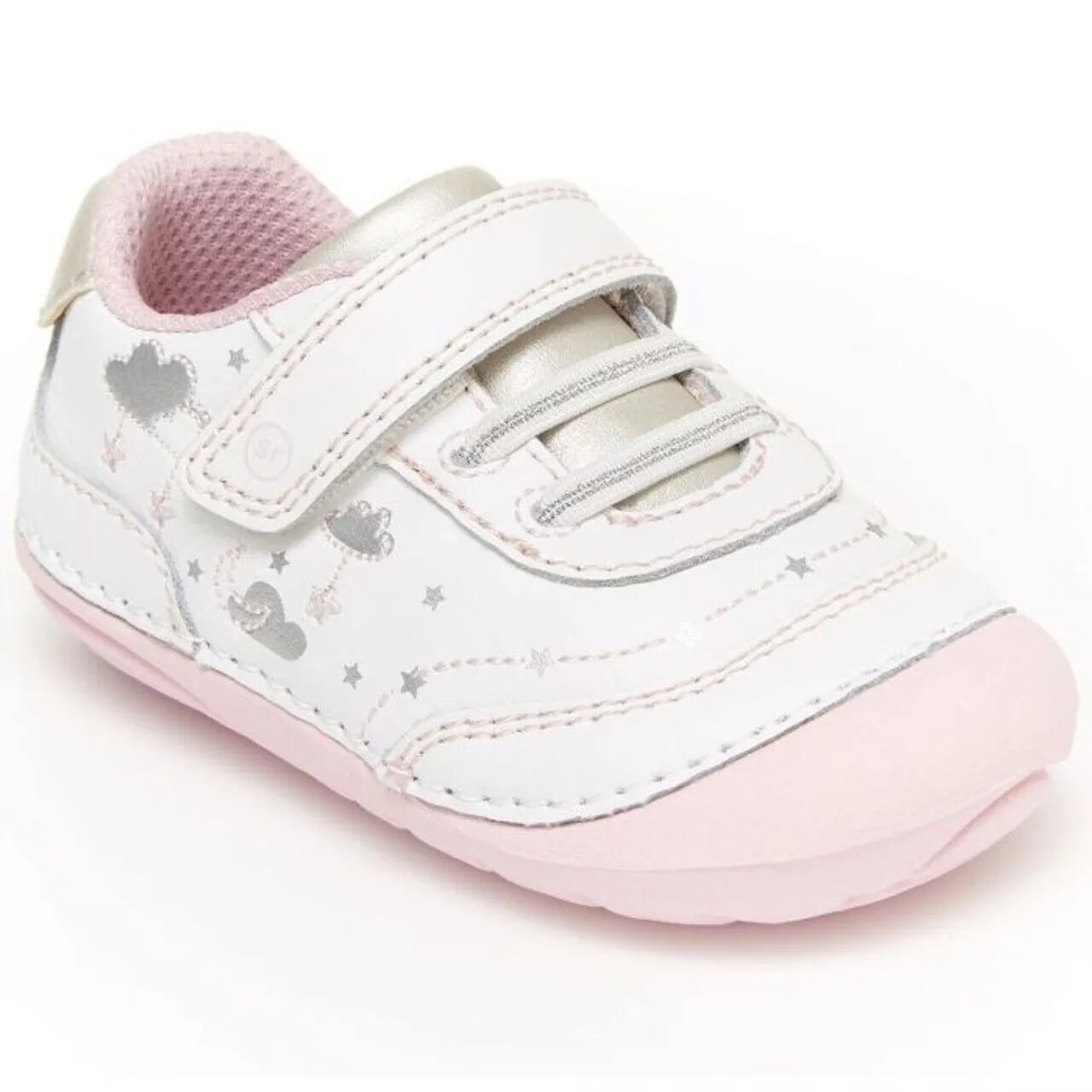 Stride Rite SM Adalyn BG000701 Sneakers Toddler US 3 White Casual Shoes FZP514
