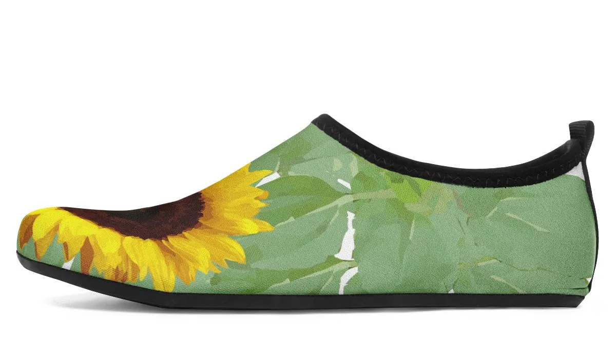 Sunflower Garden Aqua Barefoot Shoes