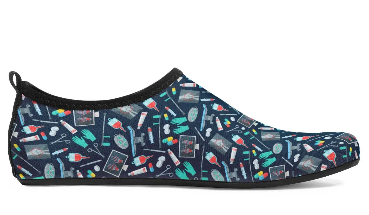 Surgeon Pattern Aqua Barefoot Shoes