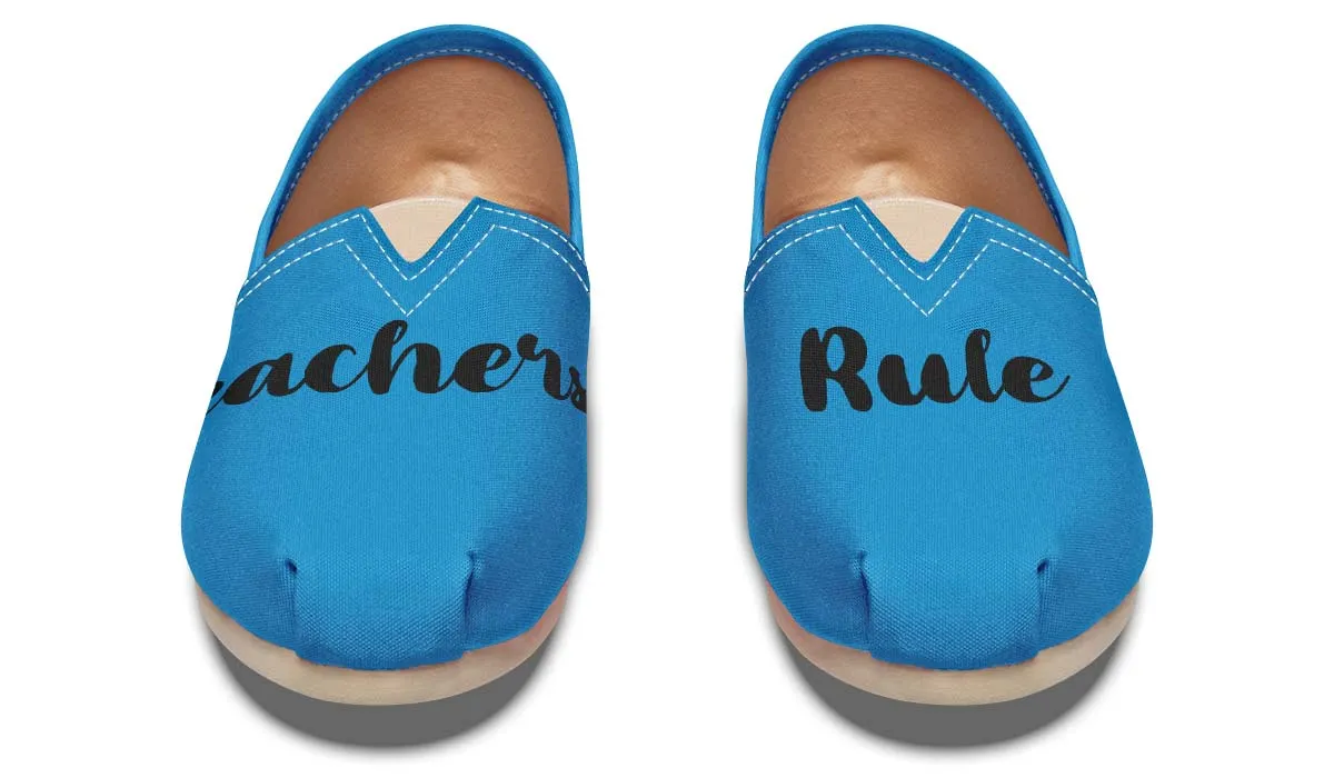 Teachers Rule Blue Casual Shoes