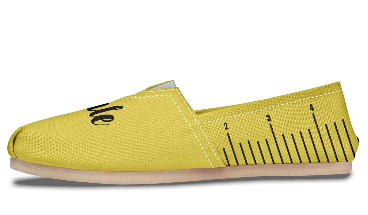 Teachers Rule Yellow Casual Shoes