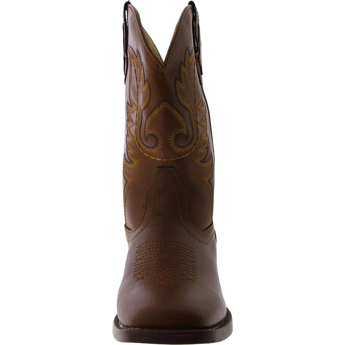 Texson Girls Slip On Square Toe Cowboy, Western Boots
