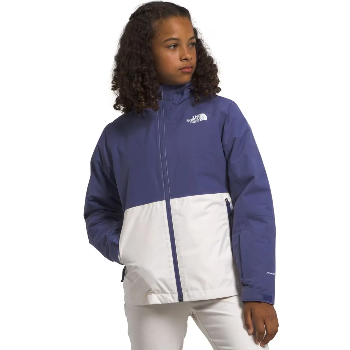 The North Face Girl's Freedom Triclimate (Little Kids/Big Kids) Cave Blue LG (12 Big Kid)