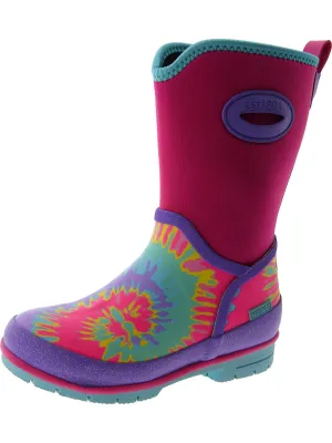 Tie Dye Neoprene Girls Little Kid Pull On Waterproof & Weather Resistant