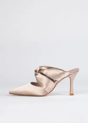 Tied Up Satin Heel