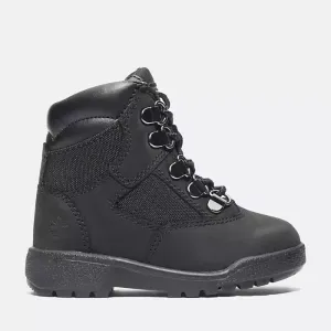 Timberland 6 Inch L/F Field Boot Black Nubuck  TB-044890-001 Toddler