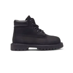 Timberland 6 Inch Premium Waterproof Boot Black Nubuck  TB-012807-001 Toddler