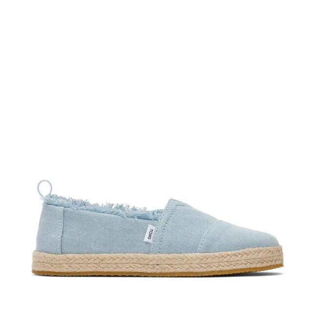Toms Alpargata 10020625 Espadrille Kids US 12 Light Blue Casual Shoes ZPO1027