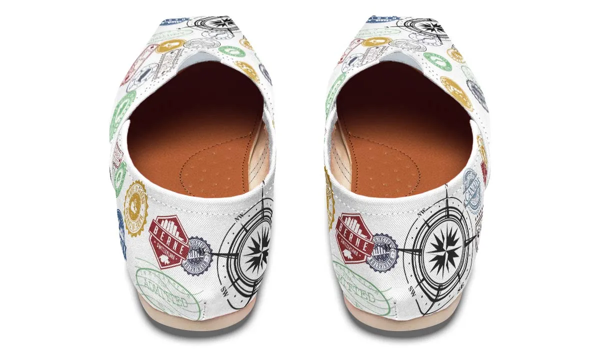 Travel Stamps Casual Shoes
