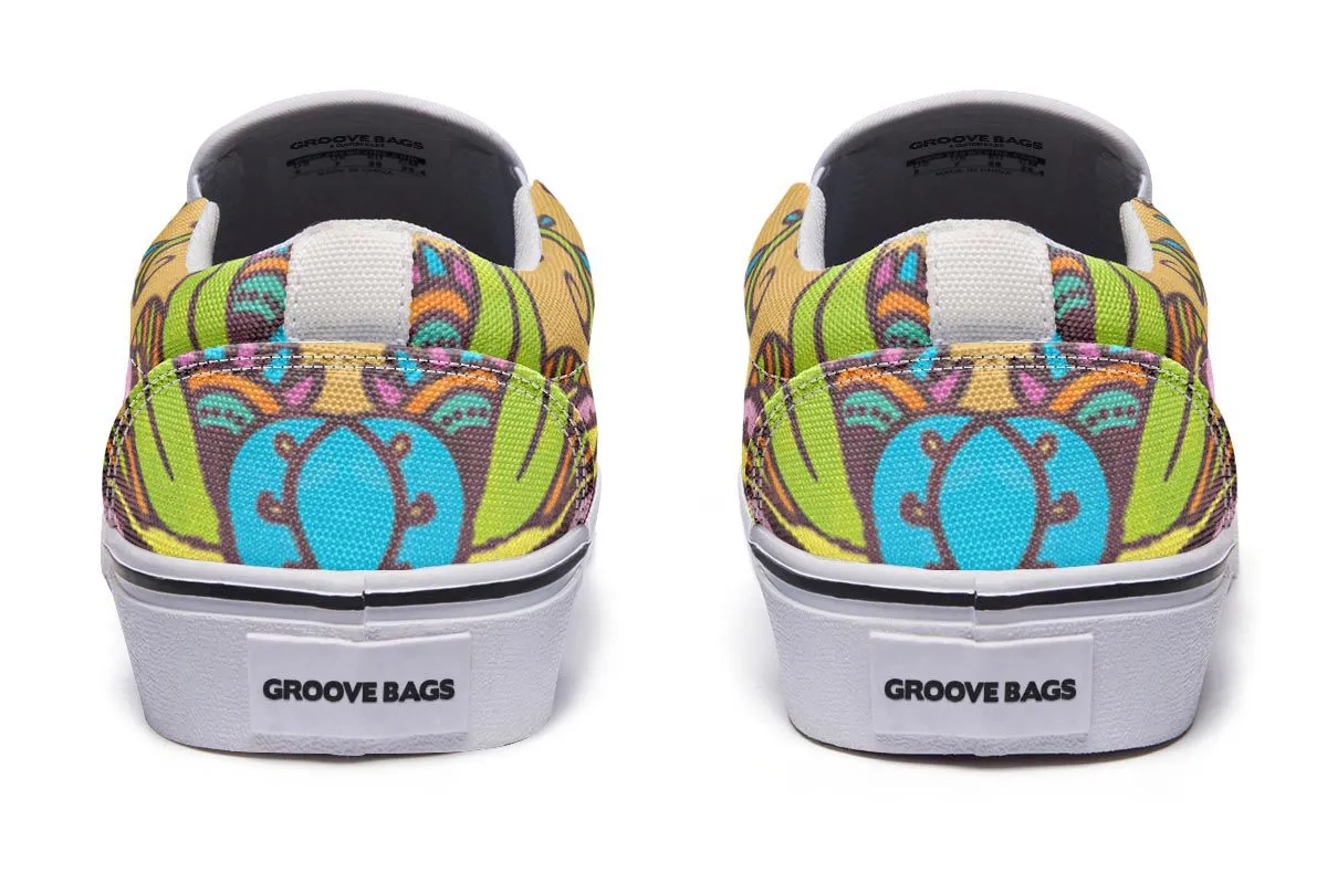 Tribal Hippie Slip-On Shoes