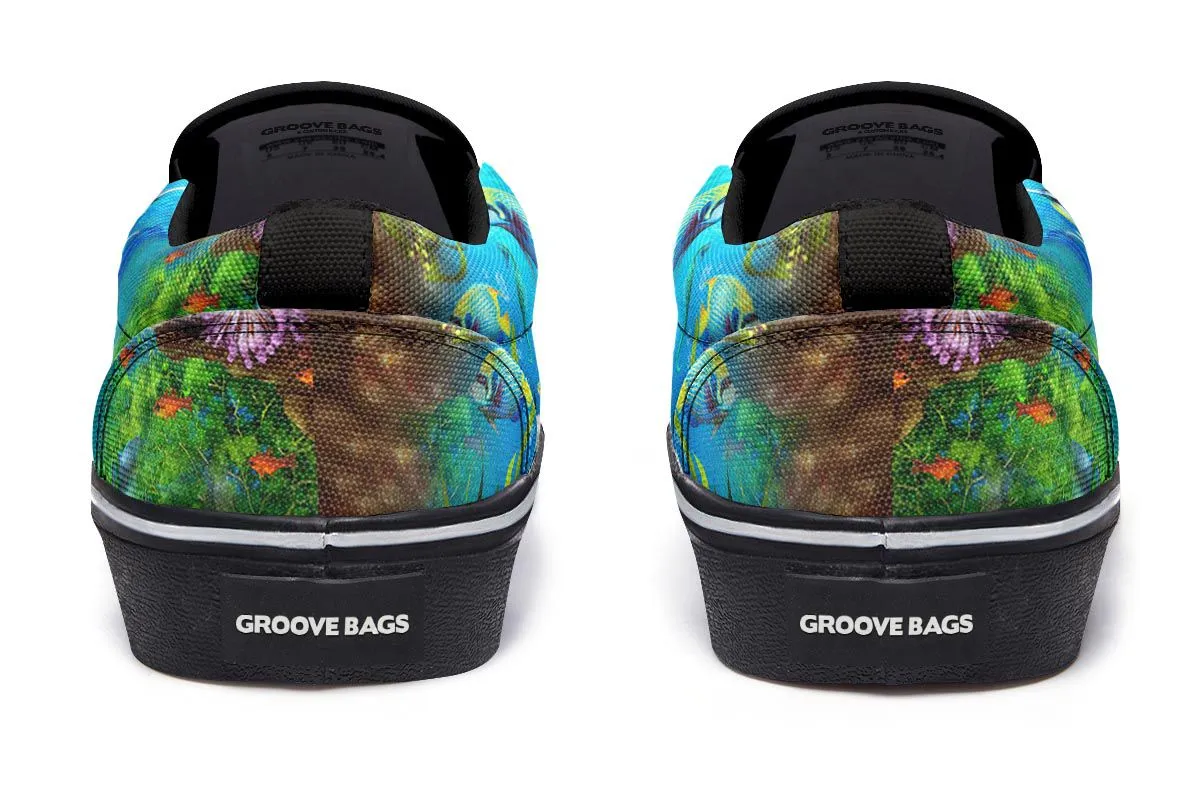 Tropical Ocean Slip-On Shoes