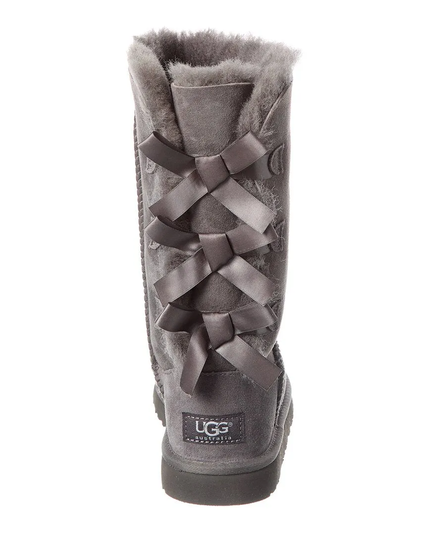 UGG Bailey Bow Tall Suede & Shearling Boot